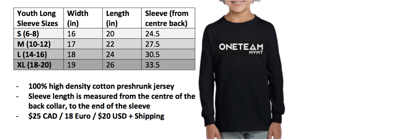 YOUTH Unisex OneTeamMVMT manches longues
